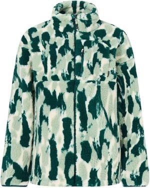 Regatta Ladies Roswind Brush Stroke Water Resistant Fleece Jacket (Deep Pine) - Green