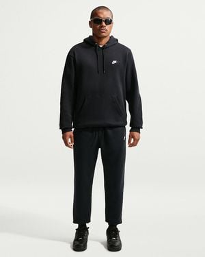 Nike Club Pullover Fleece Hoodie - Black