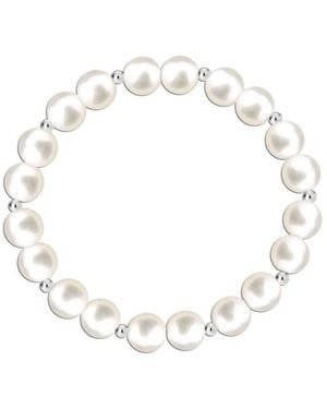 Bibei Elastic Pearl Bracelet - Metallic