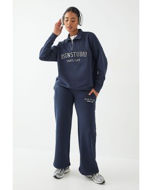 DSGN Studio Tall Applique Straight Leg Jogger - Blue