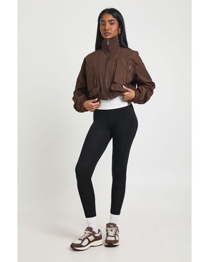 Boohoo Basic High Waisted Core Jersey Leggings - Black