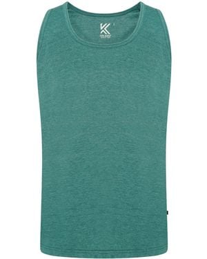 KAM Jeanswear Plus Size Classic Vest Kam Sleeveless Crew Neck - Green