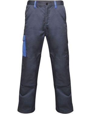 Regatta Contrast Cargo Work Trousers New Royal) - Blue
