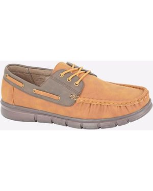 Scimitar Hebden Moccasin Shoes - Black