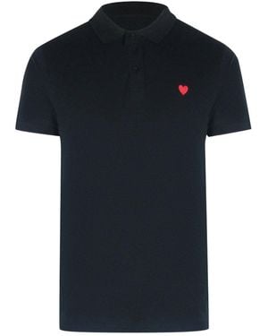 Moschino Love Small Heart Polo Shirt Cotton - Black