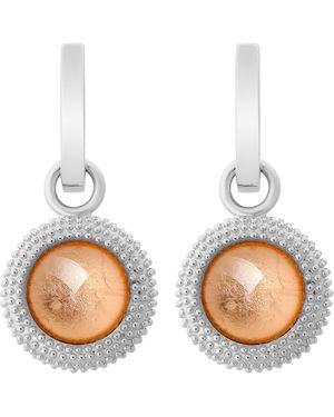 Orphelia 925 Sterling Drop Earrings - Blue