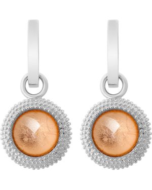 Orphelia 925 Sterling Drop Earrings - Blue