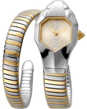 Just Cavalli Glam Chic Septagon Ladies Watch - White