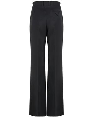Bottega Veneta Wool Flared Trousers - Blue