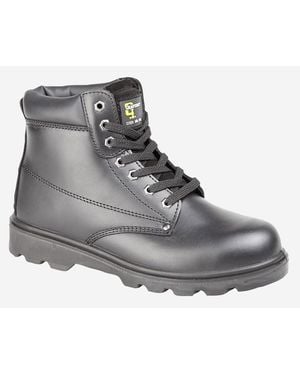 Grafters Globe Padded Safety Leather - Grey