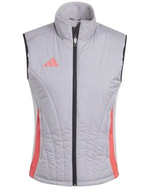 adidas Tiro24C Solid Patterned Ribbed Cuff Performance Vest - Purple