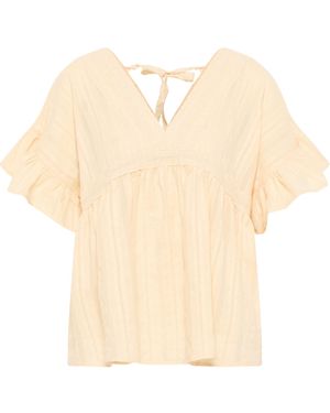 Dreimaster Tuniek Dames Beige Crème - Naturel