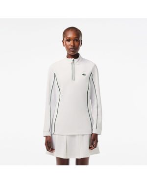 Lacoste Slim Fit Tennis Layering Sweatshirt - White