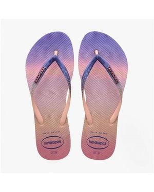 Havaianas Hav Slim Gradient Sunset Flip Flops Ballet Rose - Purple