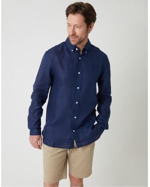 Saltwell Regular Fit Long Sleeve Cuff Shirt - Blue