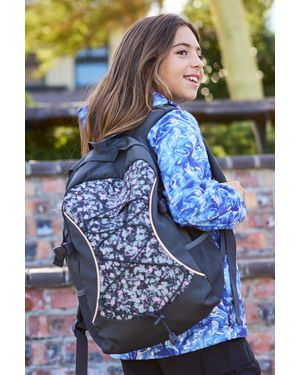 Mountain Warehouse 'Bolt' Backpack With Multiple Pockets High Visibility Rucksack - Blue