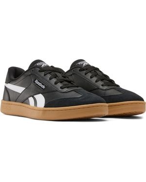 Reebok Forte Lounger Leather /Gum Trainers - Black