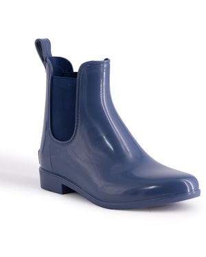 Aus Wooli Australia Rainboots With Sheepskin Insole Included Leather - Blue