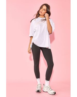DSGN Studio Applique Oversized T-Shirt - Pink