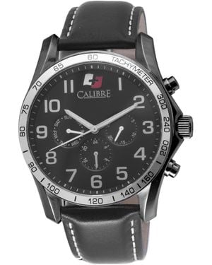 Calibre Buffalo Swiss Made Movement Watch Leather Calfskin L3 Dial - Grey