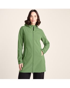 TOG24 Keld Long Shower Resistant Hooded Softshell Jacket - Green