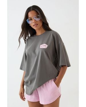 DSGN Studio Sport Bubble Print Oversized T-Shirt - Grey