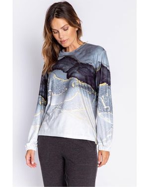 Pj Salvage Ombre Shirt - Blue