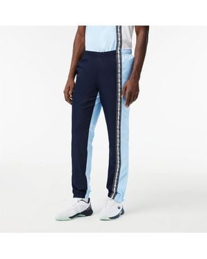 Lacoste Slanke Trainingsbroek Voor Met Kleurblokken (Marineblauw)