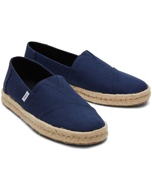 TOMS Alpargata Rope 2.0 100% Cotton Espadrilles - Blue