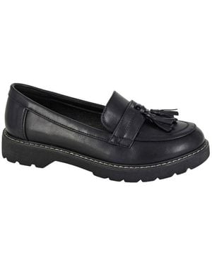 Boulevard Lucile Toggle Loafers - Black