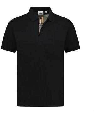 Burberry Hartford Check Polo Shirt - Black