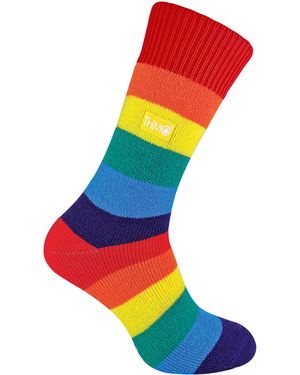 THMO Regenboog Thermische Sokken - Blauw