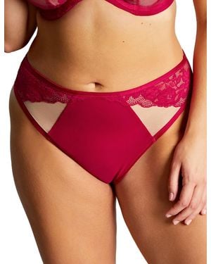 Sculptresse By Panache Josephine High Leg Brief - Red