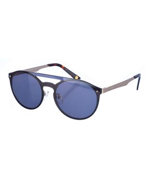 Kypers Alex Oval Shape Metal Sunglasses - Blue