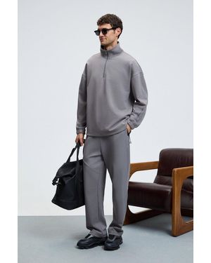 Grimelange Relaxed Straight-Leg Joggers - Grey