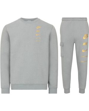Nike Standard Issue Tracksuit Set Cool Cotton - Grey