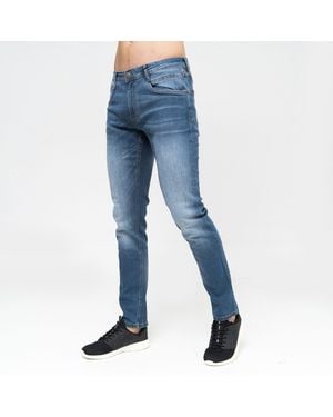 Duck and Cover Maylead Slim Jeans (Stone Wash) - Blue