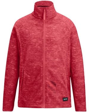 Regatta Ladies Mayse Full Zip Fleece Jacket (Slate Rose) - Red