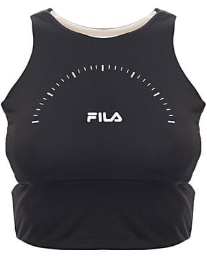 Fila Digit Chest Logo Bralette - Blue