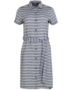 Regatta Ladies Rema Striped Shirt Dress - Grey