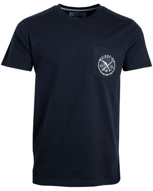 Weird Fish Tidal Organic Short-Sleeved T-Shirt - Blue