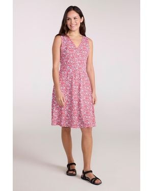 Mountain Warehouse 'Newquay' Sleeveless Dress Casual Everyday Outfit Cotton - Pink