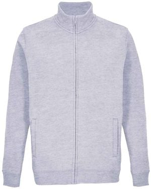 Sol's Adult Cooper Marl Full Zip Jacket - Blue