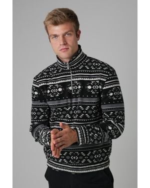 Nordam Quarter Zip Funnel Neck Polar Fleece - Grey