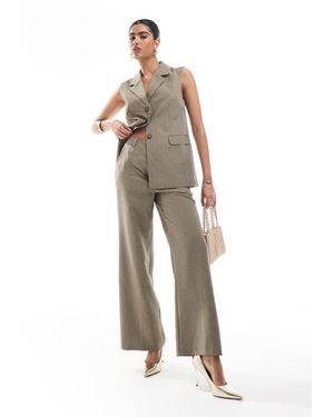 Miss Selfridge Co-Ord Tailored Wide Leg Trouser - White