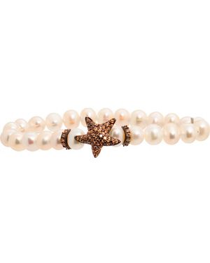 Lancaster Jla-Br-Star-4-Wh Ladies Bracelet - Metallic