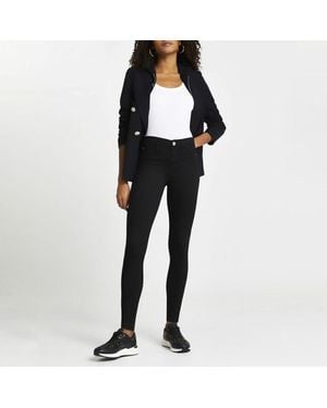 River Island Jeans Molly Mid Rise Tall Cotton - Black