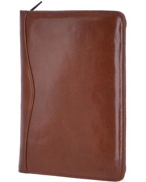 Ashwood Leather A4 Real Document Holder - Brown