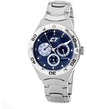 Chronotech Silver Steel Watch - Metallic