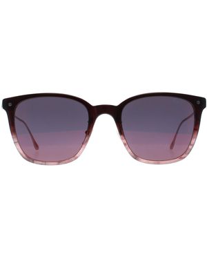 BMW Square Bordeaux Mirror Bw0008 Sunglasses - Purple
